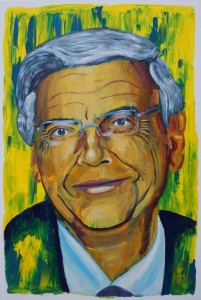 Portrait Wolfgang Bosbach in Acryl