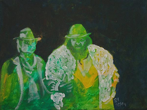 Acrylbild Bud Spencer und Terence Hill, 30x40cm