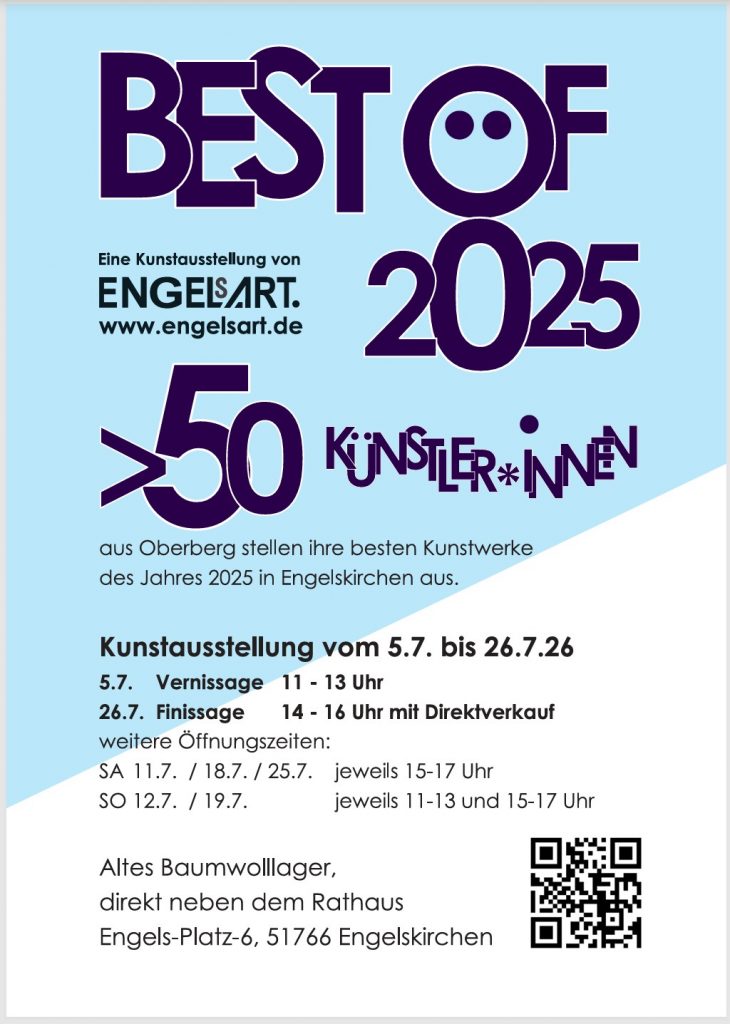Plakat für die Veranstaltung Kunstausstellung Best of 2025