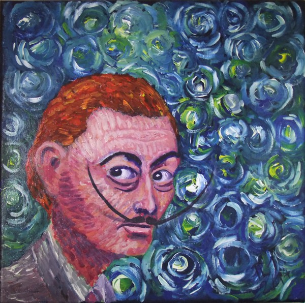 Mixed Selfie von Vincent van Gogh und Salvatore Dali