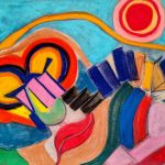 Abstrakte Landschaft, eine Arbeit von Elke Emilie Perder